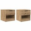 vidaXL &Nu;&tau;&omicron;&upsilon;&lambda;ά&pi;&iota; &kappa;&rho;&epsilon;&beta;&alpha;&tau;&iota;&omicron;ύ 2 pcs Artisan Oak 40 x 39 x 40 &epsilon;&kappa;.