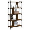 vidaXL Βιβλιοθήκη 5 Επιπέδων Καφέ Δρυς 76 x 32 x 158 εκ. Επεξ. Ξύλο