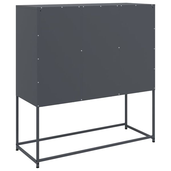 vidaXL Ντουλάπι Ανθρακί 100,5x39x107 εκ. από Ατσάλι