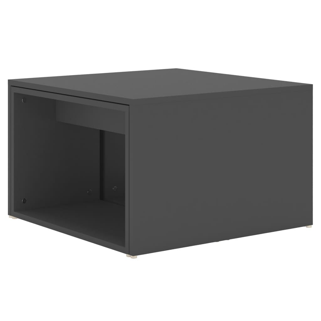 vidaXL Τραπεζάκια Σαλονιού Ζιγκόν 3 τεμ. Γκρι 60x60x38 εκ Επεξ. Ξύλο