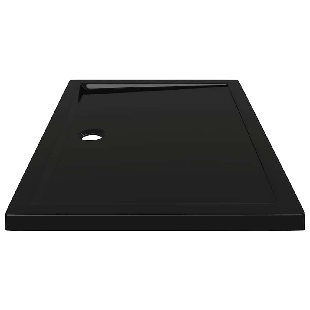 vidaXL Βάση Ντουζιέρας Ορθογώνια Μαύρη 80 x 110 εκ. από ABS