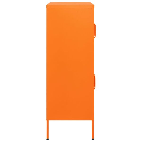 vidaXL Ντουλάπι Αποθήκευσης Πορτοκαλί 80 x 35 x 101,5 εκ. από Ατσάλι