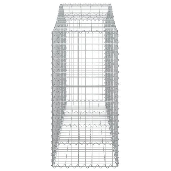 vidaXL Συρματοκιβώτια Τοξωτά 9 τεμ. 200x50x120/140 εκ. Γαλβαν. Ατσάλι
