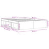 vidaXL Πλαίσιο Κρεβατιού Λευκό 160 x 200 εκ.