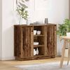 vidaXL Κομοδίνο με ράφι Παλιό Ξύλο 90 x 32 x 75 εκ Επεξεργασμένο ξύλο