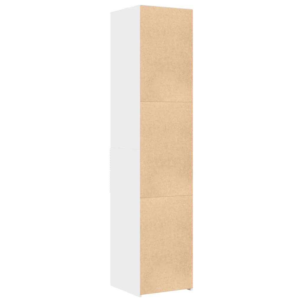 vidaXL Ντουλάπι Λευκό 40x42,5x185 εκ. από Επεξεργασμένο Ξύλο