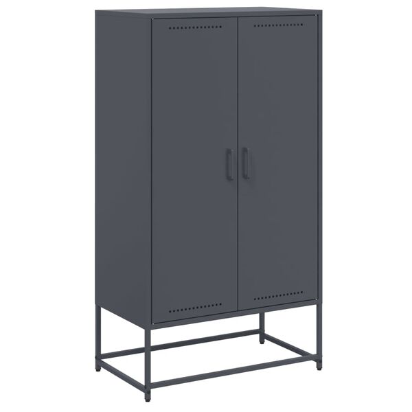 vidaXL Ντουλάπι Ανθρακί 68,5x38,5x123,5 εκ. από Ατσάλι