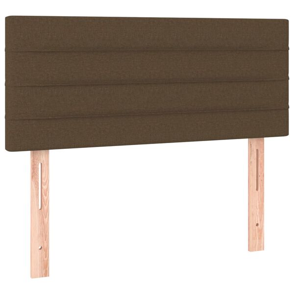 vidaXL Κεφαλάρι Κρεβατιού Σκούρο Καφέ 100x5x78/88 εκ. Υφασμάτινο