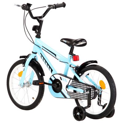 vidaXL Ποδήλατο Παιδικό Μαύρο / Μπλε 16 Ιντσών