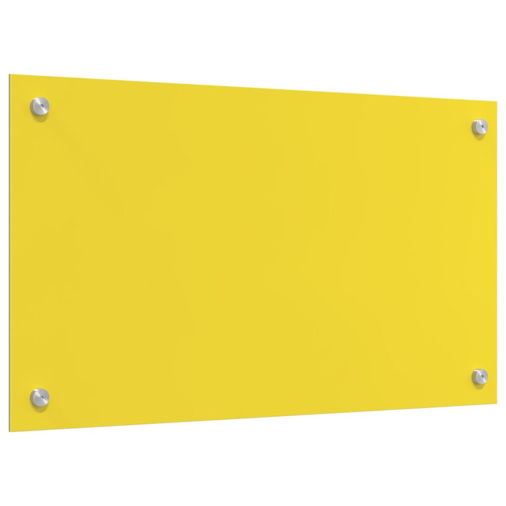vidaXL Κίτρινο Πλακάκι Κουζίνας 70x40x0,6 cm από Σκληρυμένο Γυαλί