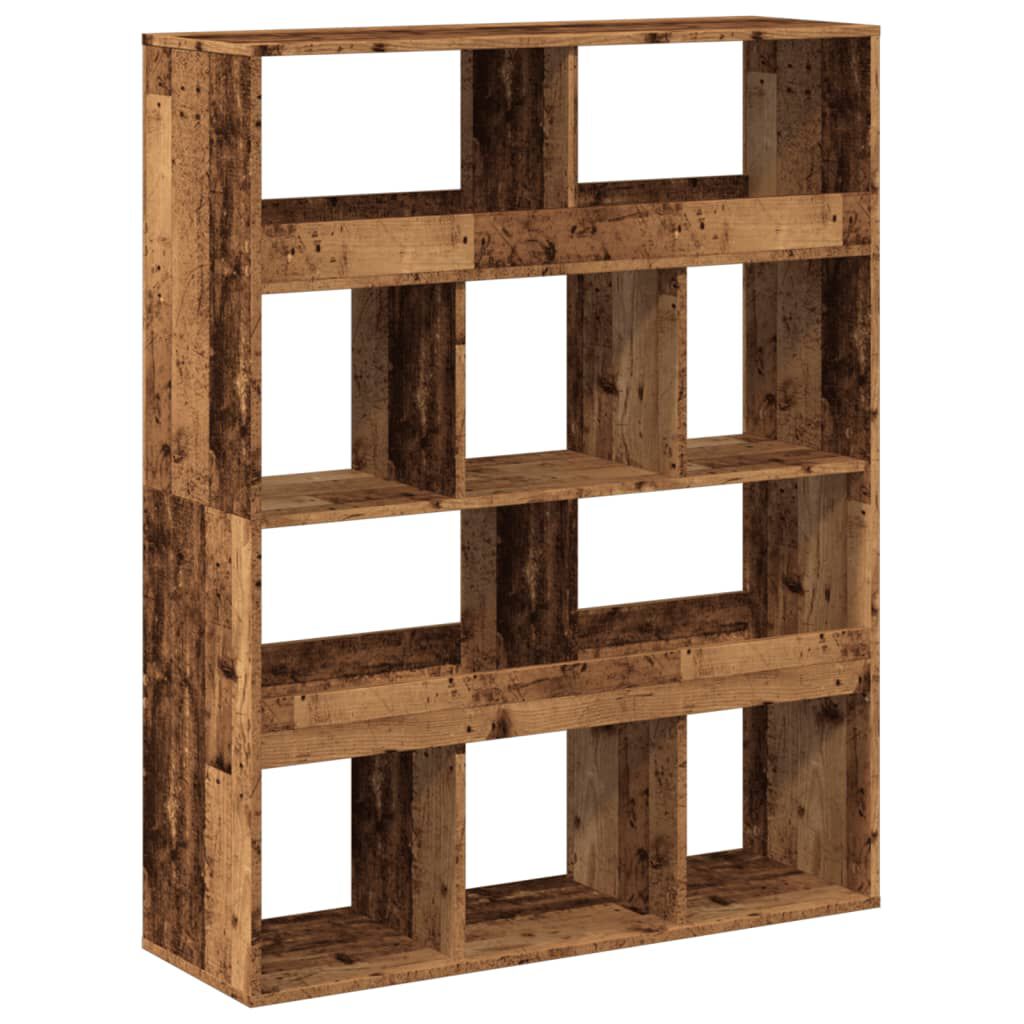 vidaXL Βιβλιοθήκη Όψη Παλαιού Ξύλου 100x33x125,5εκ. Επεξεργασμένο Ξύλο