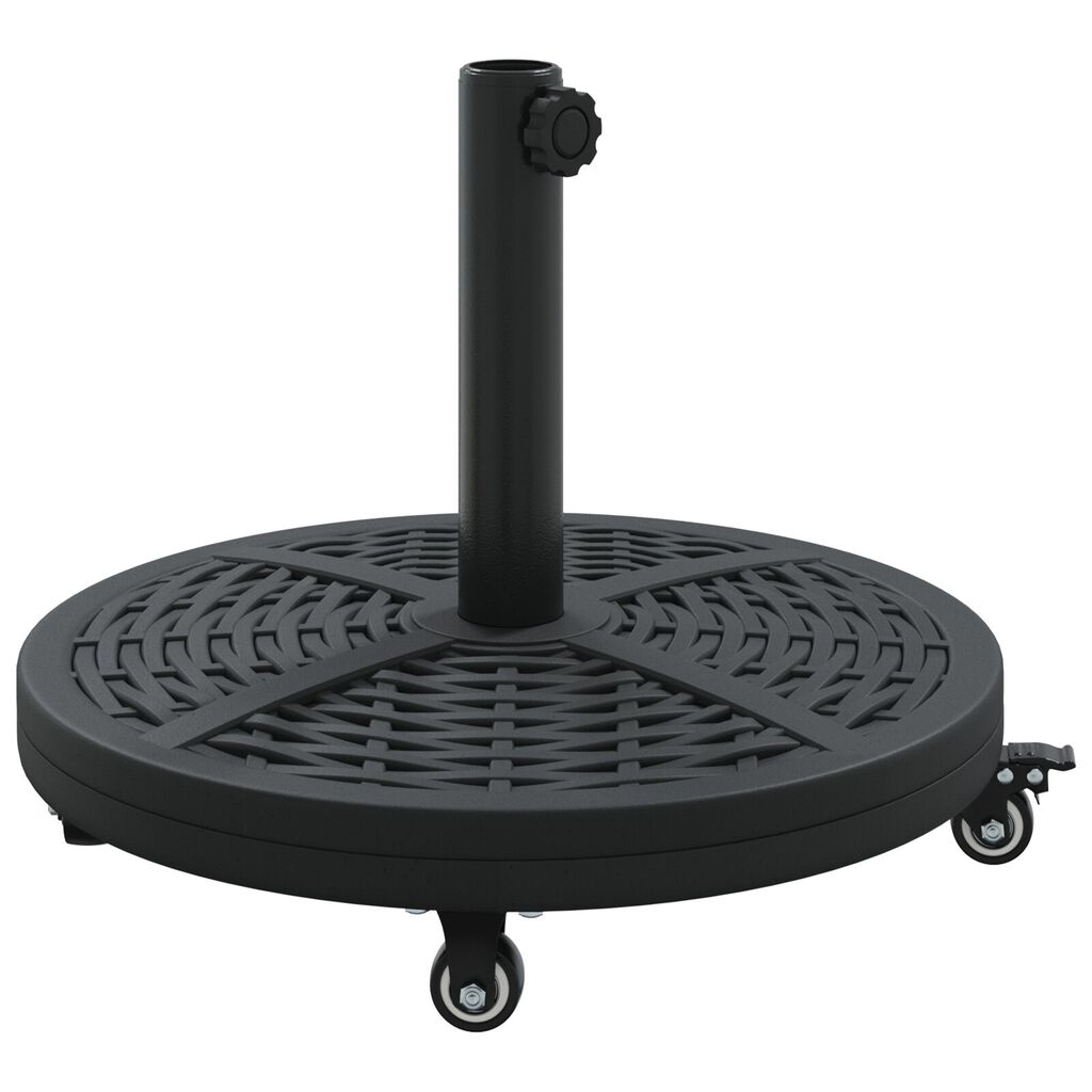 Βάση ομπρέλας vidaXL με ρόδες για στέλεχος Ø38-48 mm 13 kg Στρογγυλή