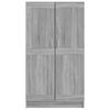 vidaXL Βιβλιοθήκη Γκρι Sonoma 82,5x30,5x150 εκ. από Επεξεργασμένο Ξύλο