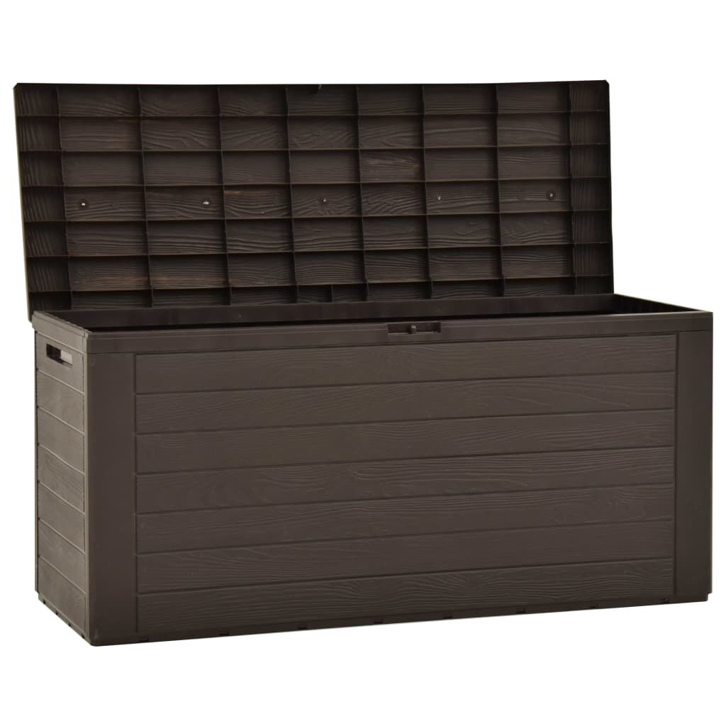 vidaXL Μπαούλο Αποθήκευσης Κήπου Καφέ 116 x 44 x 55 εκ.