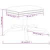 vidaXL Υποπόδιο Καφέ 60x60x36 εκ. Βελούδινο