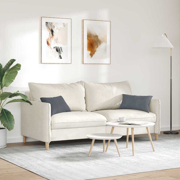 vidaXL Μαξιλάρι Καναπέ 2 pcs Σκούρο γκρι 50 x 30 cm