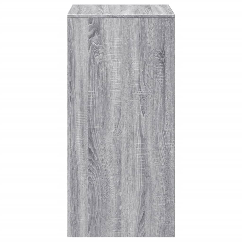vidaXL Τραπέζι Κονσόλα Γκρι Sonoma 51x50x103,5 εκ. από Επεξεργ. Ξύλο