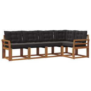 vidaXL &Sigma;&epsilon;&iota;&rho;ά &Kappa;&alpha;&nu;&alpha;&pi;έ &Epsilon;&xi;&omega;&tau;&epsilon;&rho;&iota;&kappa;&omicron;ύ &mu;&epsilon; &mu;&alpha;&xi;&iota;&lambda;ά&rho;&iota; 5 pcs &Phi;&upsilon;&sigma;&iota;&kappa;ό &kappa;&alpha;&iota; &Mu;&alpha;ύ&rho;&omicron;