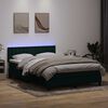 vidaXL &Kappa;&rho;&epsilon;&beta;ά&tau;&iota; Boxspring &mu;&epsilon; &Sigma;&tau;&rho;ώ&mu;&alpha; & LED &Sigma;&kappa;&omicron;ύ&rho;&omicron; &Pi;&rho;ά&sigma;&iota;&nu;&omicron; 160x210&epsilon;&kappa;. &Beta;&epsilon;&lambda;&omicron;ύ&delta;&iota;&nu;&omicron;