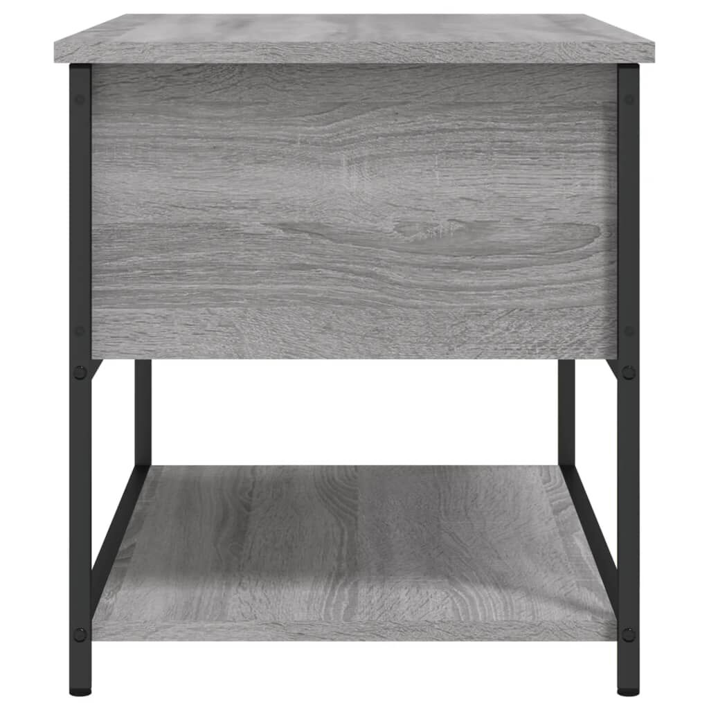 vidaXL Παγκάκι Αποθήκευσης Γκρι Sonoma 70x42,5x47εκ Επεξεργασμένο Ξύλο