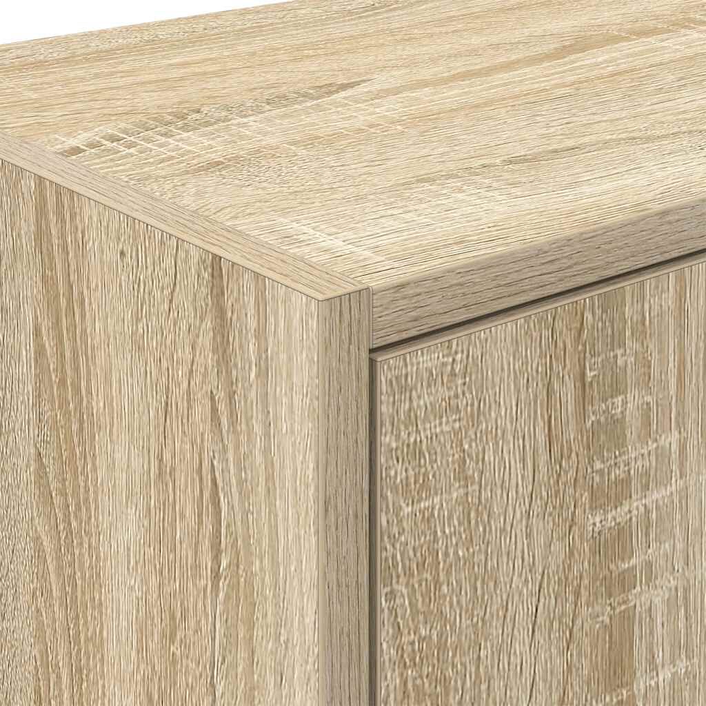 vidaXL ντουλάπια γκαράζ 2 τεμ. Καπνιστή Δρυς από Επεξεργασμένο Ξύλο