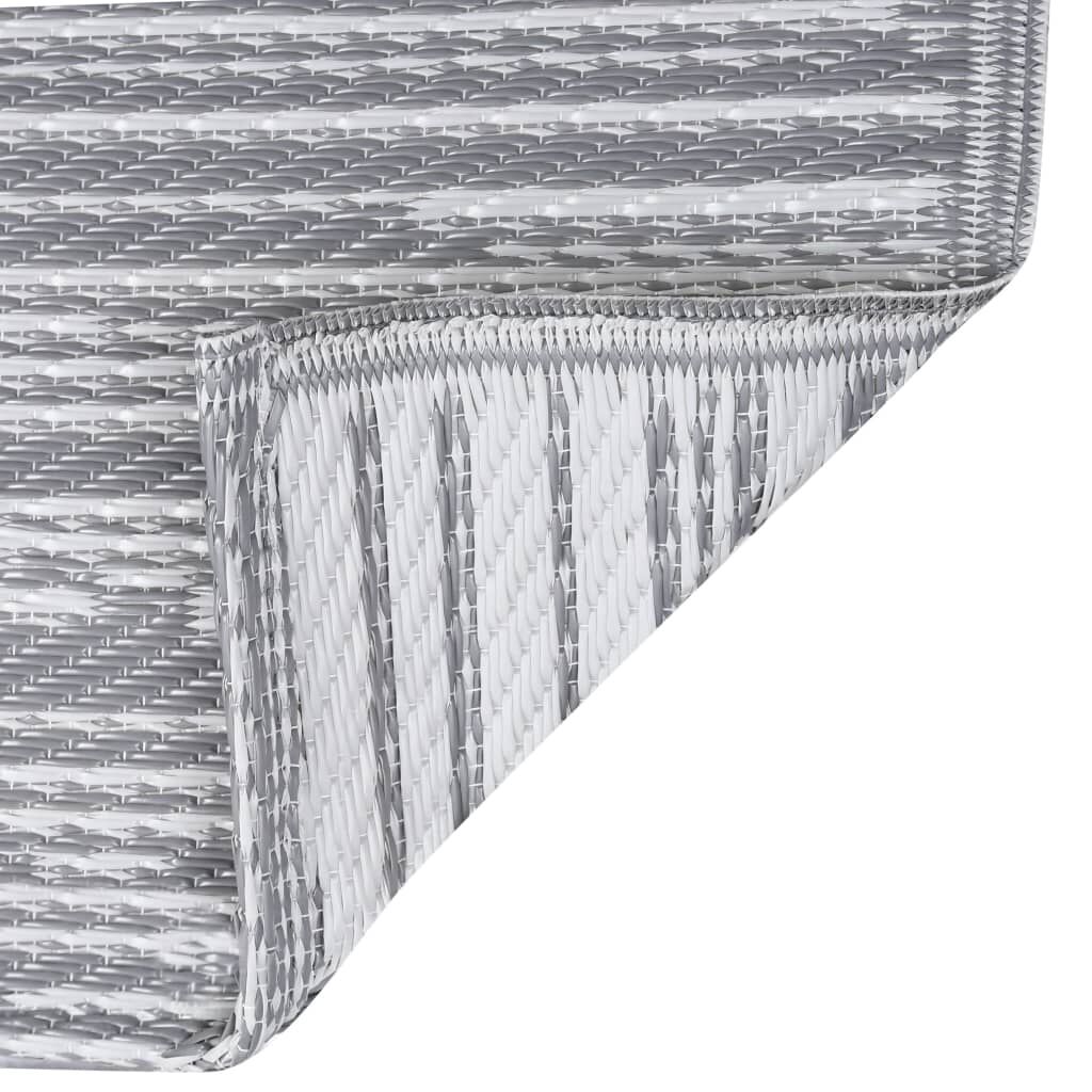 vidaXL Χαλί εξωτερικού χώρου ARAKIL Γκρι 160x230 cm PP