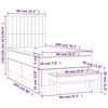 vidaXL &Kappa;&rho;&epsilon;&beta;ά&tau;&iota; Boxspring &mu;&epsilon; &Sigma;&tau;&rho;ώ&mu;&alpha; &Sigma;&kappa;&omicron;ύ&rho;&omicron; &Mu;&pi;&lambda;&epsilon; 80 x 200 &epsilon;&kappa;. &Beta;&epsilon;&lambda;&omicron;ύ&delta;&iota;&nu;&omicron;