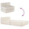 vidaXL Μοντέρνο Καναπέ-Σετ Κρεβάτιου Ύφασμα 70x70x54 εκ., Μπεζ