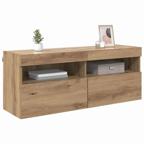 vidaXL &Nu;&tau;&omicron;&upsilon;&lambda;ά&pi;&iota; &Tau;&eta;&lambda;&epsilon;ό&rho;&alpha;&sigma;&eta;&sigmaf; &Tau;&omicron;ί&chi;&omicron;&upsilon; Artisan Oak 100 x 30 x 40 &epsilon;&kappa;