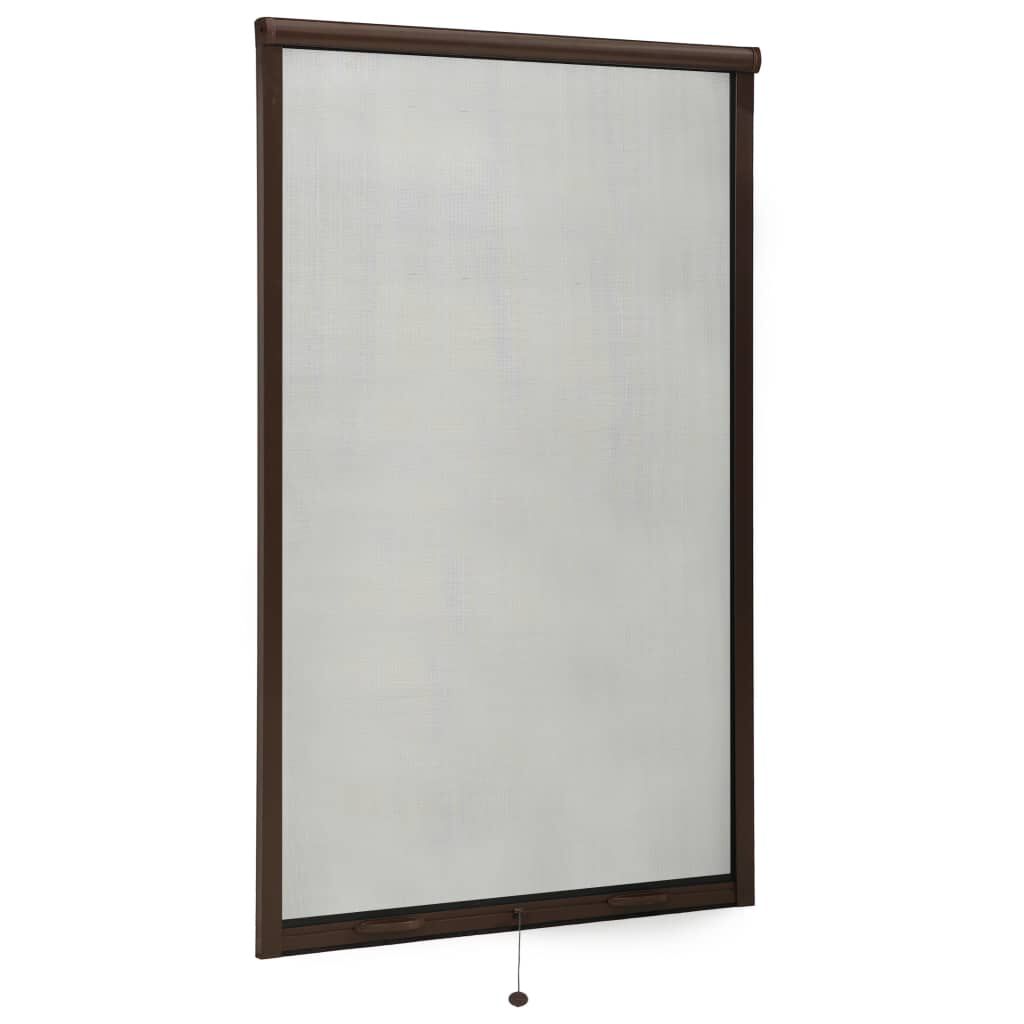 vidaXL Σήτα Παραθύρου Κάθετης Κίνησης Καφέ 100 x 170 εκ.