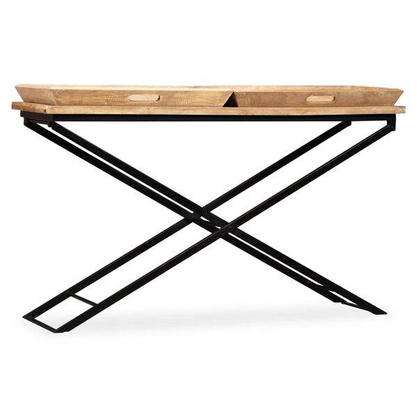 vidaXL Κονσόλα Τραπέζι 130 x 40 x 80 εκ. από Μασίφ Ξύλο Μάνγκο