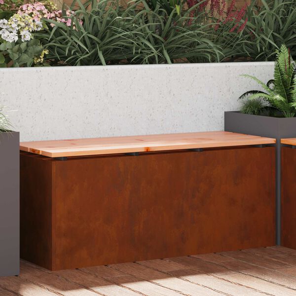 vidaXL &Pi;&alpha;&gamma;&kappa;ά&kappa;&iota; &kappa;ή&pi;&omicron;&upsilon; &Sigma;&kappa; rusty 100 x 40 x 43 &epsilon;&kappa;