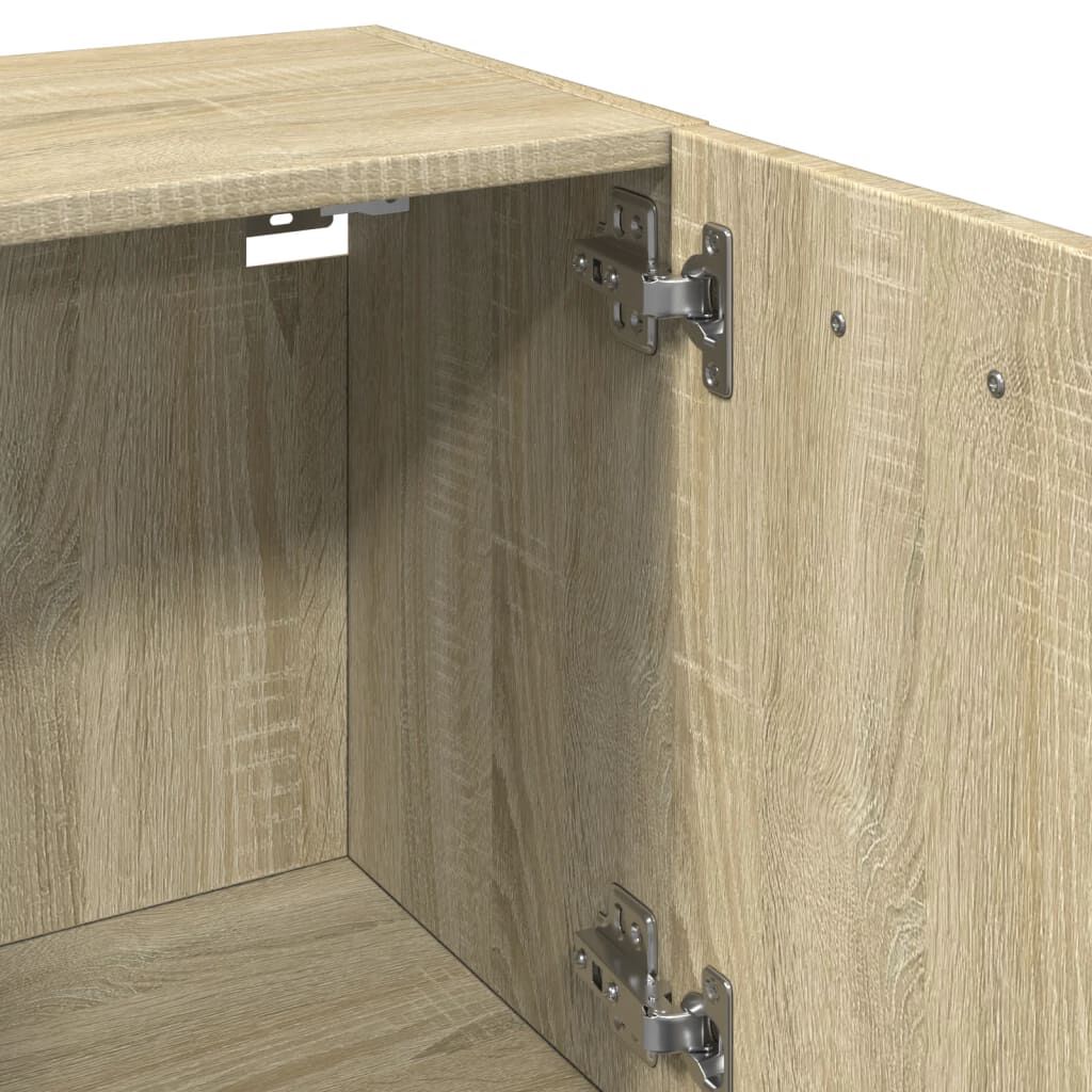 vidaXL Στήλη Μπάνιου Sonoma Δρυς 30 x 30 x 80 εκ. από Επεξ. Ξύλο