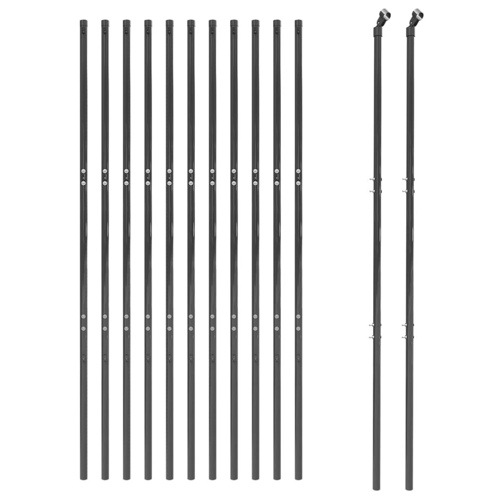 vidaXL Συρματόπλεγμα Περίφραξης Ανθρακί 1,6 x 25 μ.