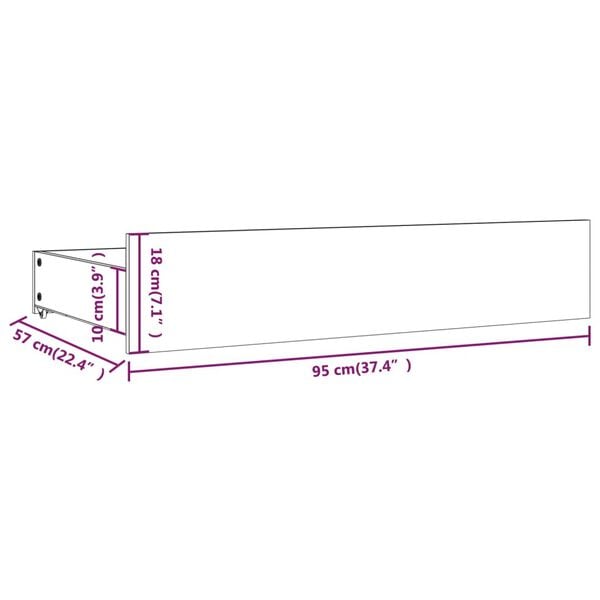 vidaXL Πλαίσιο Κρεβατιού με Συρτάρια Λευκό 200 x 200 εκ.
