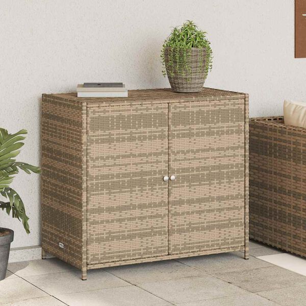 vidaXL &Nu;&tau;&omicron;&upsilon;&lambda;ά&pi;&iota; &Alpha;&pi;&omicron;&theta;ή&kappa;&epsilon;&upsilon;&sigma;&eta;&sigmaf; &Kappa;ή&pi;&omicron;&upsilon; Beige 83x45x76 &epsilon;&kappa;. &Sigma;&upsilon;&nu;&theta;&epsilon;&tau;&iota;&kappa;ό &Rho;&alpha;&tau;ά&nu;