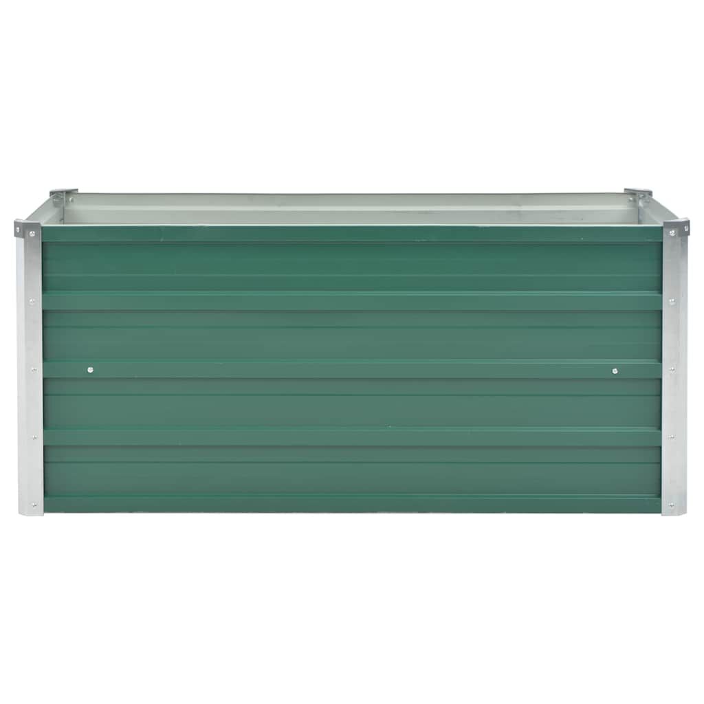vidaXL Ζαρντινιέρα Υπερυψωμένη Πράσινη 100x40x45 εκ. Γαλβαν. Χάλυβας