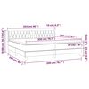 vidaXL &Kappa;&rho;&epsilon;&beta;ά&tau;&iota; Boxspring &mu;&epsilon; &Sigma;&tau;&rho;ώ&mu;&alpha; &Mu;&alpha;ύ&rho;&omicron; 200x200 &epsilon;&kappa;. &Upsilon;&phi;&alpha;&sigma;&mu;ά&tau;&iota;&nu;&omicron;