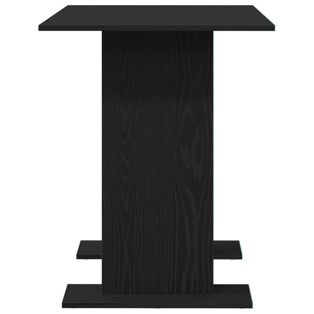 vidaXL Τραπέζι Τραπεζαρίας Μαύρη Δρυς 110x60x75 εκ Επεξεργασμένο Ξύλο