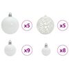 vidaXL Χριστουγεννιάτικο Δέντρο με 150 LED με βάση Ασημί 120 cm PET
