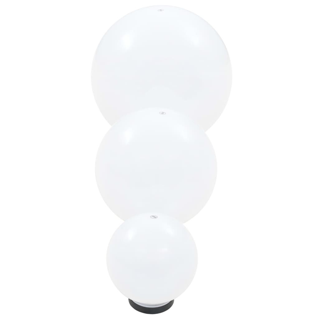 vidaXL Φωτιστικά Μπάλα LED 3 τεμ Σφαιρικά 20/30/40 εκ. Ακρυλικά (PMMA)