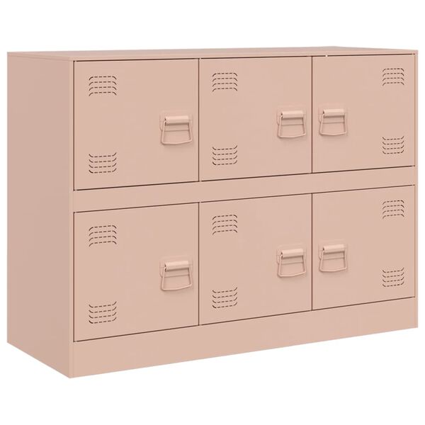 vidaXL Ντουλάπι Ροζ 99x39x73 εκ. από Ατσάλι