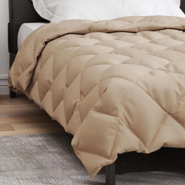 vidaXL &Chi;&epsilon;&iota;&mu;&epsilon;&rho;&iota;&nu;ό &Pi;&alpha;&pi;&lambda;&omega;&mu;&alpha;&tau;&omicron;&theta;ή&kappa;&eta; Taupe 220 x 140 cm &Mu;&iota;&kappa;&rho;&omicron;ΐ&nu;&epsilon;&sigmaf;