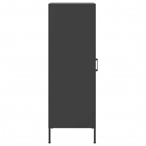 vidaXL Ντουλάπι Μαύρο 36x39x113 εκ. από Ατσάλι