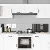 vidaXL Πίσω Πάνελ Κουζίνας 2 pcs Σκούρο Γκρι 110 x 40 cm