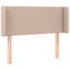vidaXL Κεφαλάρι Κρεβατιού LED Καπουτσίνο 103x16x78/88εκ. Συνθετ. Δέρμα