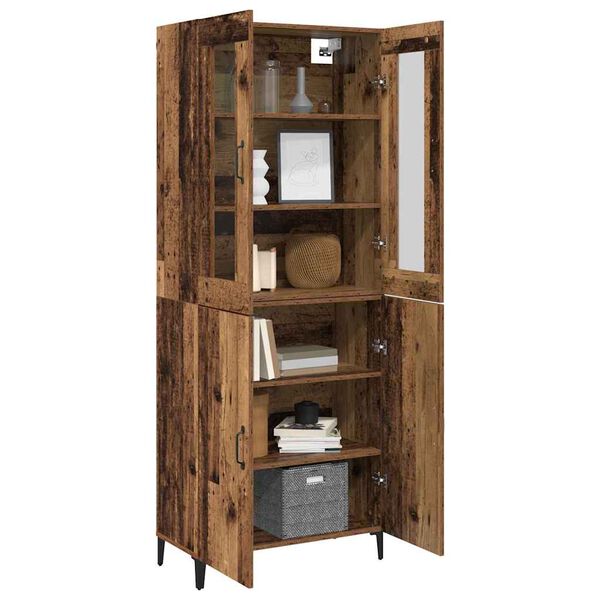 vidaXL Highboard 2 pcs &Pi;&alpha;&lambda;&alpha;&iota;ό &xi;ύ&lambda;&omicron; &Epsilon;&pi;&epsilon;&xi;&epsilon;&rho;&gamma;&alpha;&sigma;&mu;έ&nu;&omicron; &xi;ύ&lambda;&omicron;
