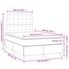 vidaXL &Kappa;&rho;&epsilon;&beta;ά&tau;&iota; Boxspring &mu;&epsilon; &Sigma;&tau;&rho;ώ&mu;&alpha; & LED &Kappa;&rho;&epsilon;&mu; 120x190 &epsilon;&kappa;. &Upsilon;&phi;&alpha;&sigma;&mu;ά&tau;&iota;&nu;&omicron;
