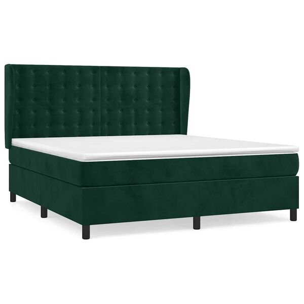 vidaXL &Kappa;&rho;&epsilon;&beta;ά&tau;&iota; Boxspring &mu;&epsilon; &Sigma;&tau;&rho;ώ&mu;&alpha; &Sigma;&kappa;&omicron;ύ&rho;&omicron; &Pi;&rho;ά&sigma;&iota;&nu;&omicron; 160x200&epsilon;&kappa;. &Beta;&epsilon;&lambda;&omicron;ύ&delta;&iota;&nu;&omicron;