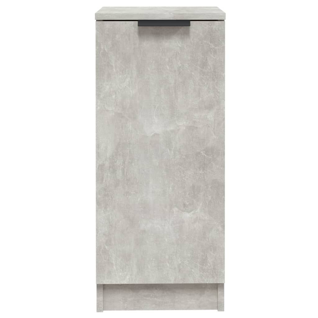 vidaXL Ντουλάπια 2 τεμ. Γκρι Σκυροδέματος 30x30x70 εκ. Επεξεργ. Ξύλο